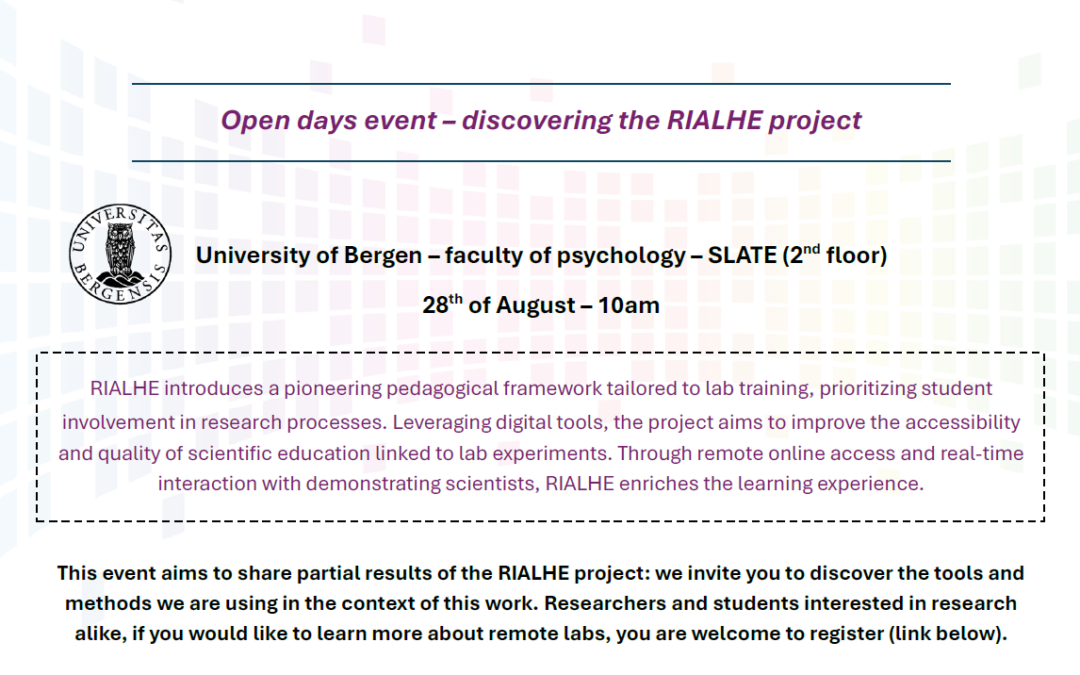 RIALHE – Open day